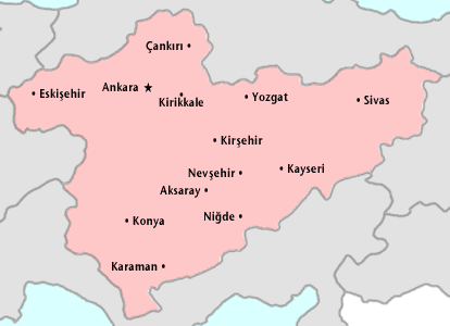 Regione dell'Anatolia Centrale della Turchia