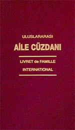 Turkish certificate of marriage