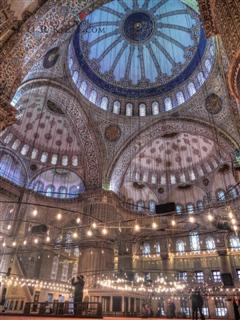 interior of the Blue mosque