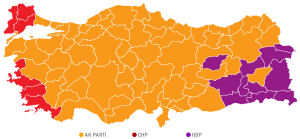 provinces won by political parties during the elections of June 2018